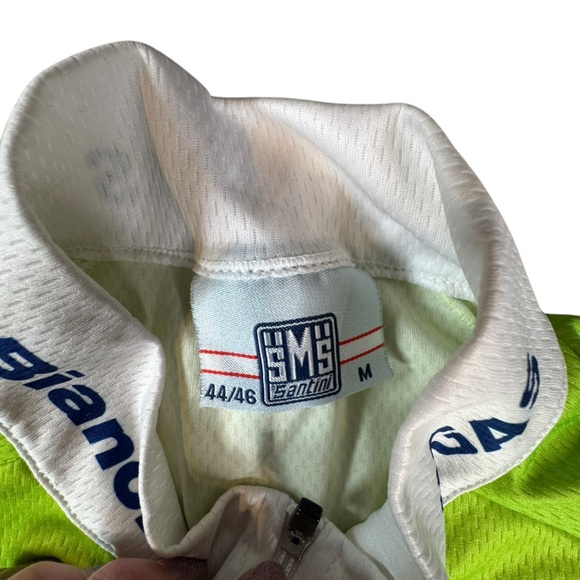 Vintage Liquigas Bianchi Pro Cycling Jersey - Santini SMS - Size M (44/46) N203 - Picture 2 of 6